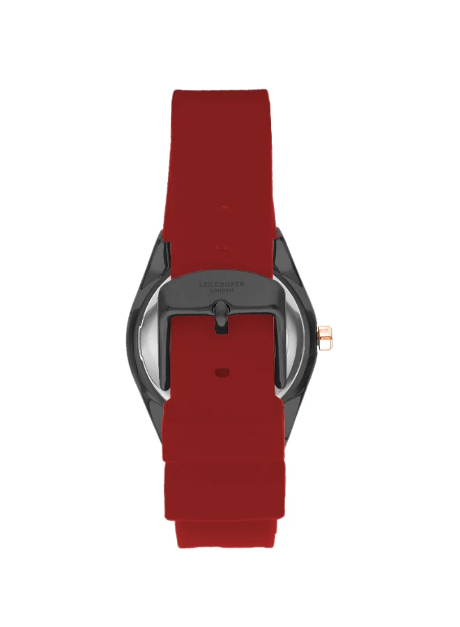 لي كوبر Lee Cooper Women 's Red Dial Analog watch - LC07937.688