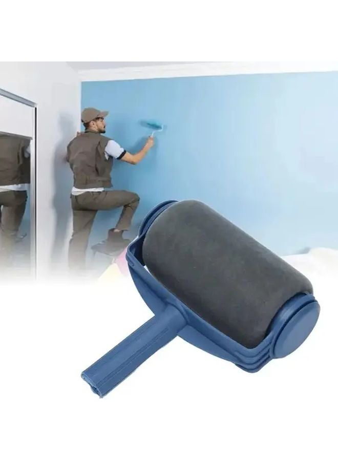 Blue Paint Roller With Tray For Indoor Latex Wall And Ceiling DIY - Image 2