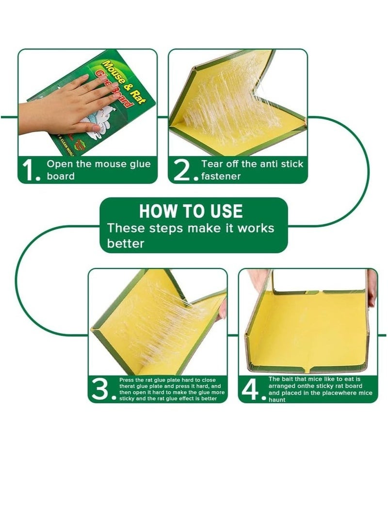 Pest 5-Pack Mouse Rat Glue Trap, Strongly Adhesive Sticky Glue Traps for Mice, Mouse Sticky Traps - Image 5