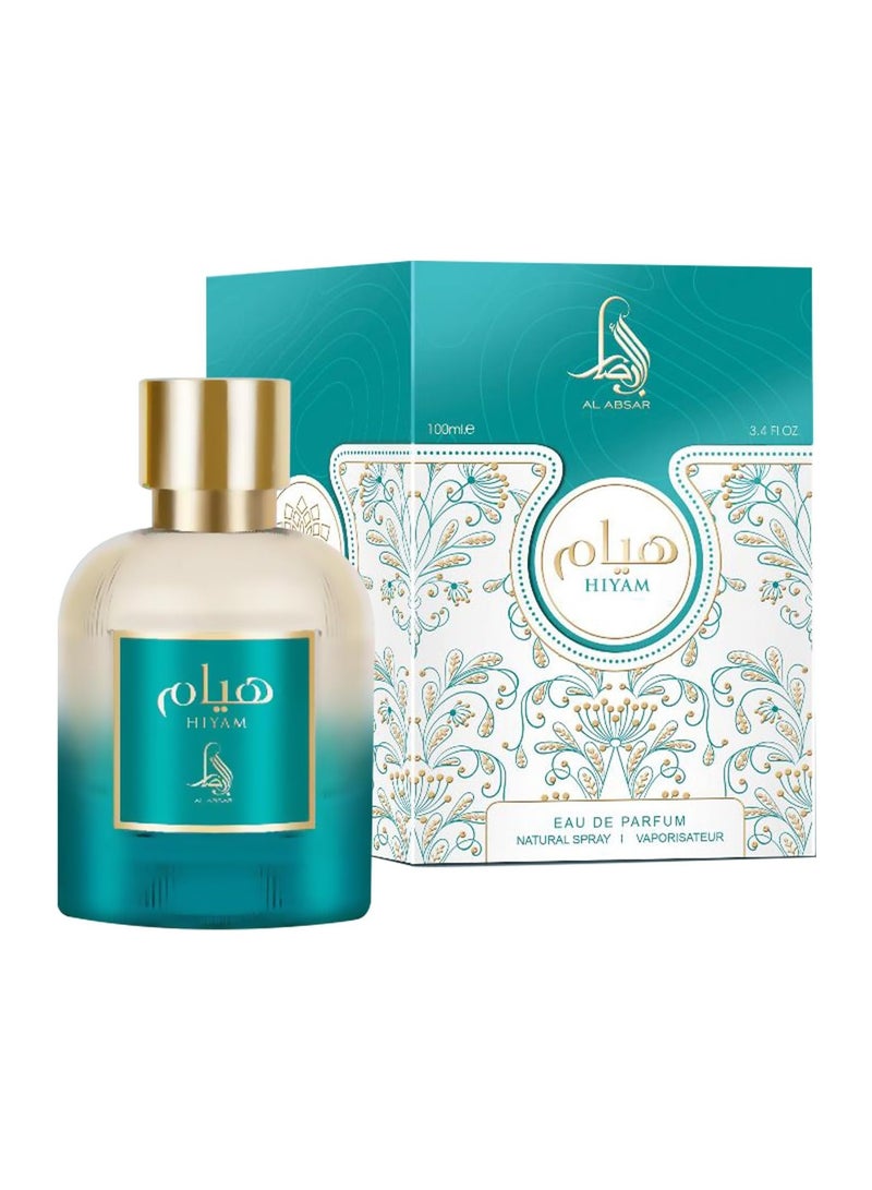 Al Absar Hiyam Perfume for Women 100ML - EDP – Elegant Floral Fragrance with Blackcurrant, Jasmine, Vanilla & Cashmeran – Luxurious Long-Lasting Scent - Image 1