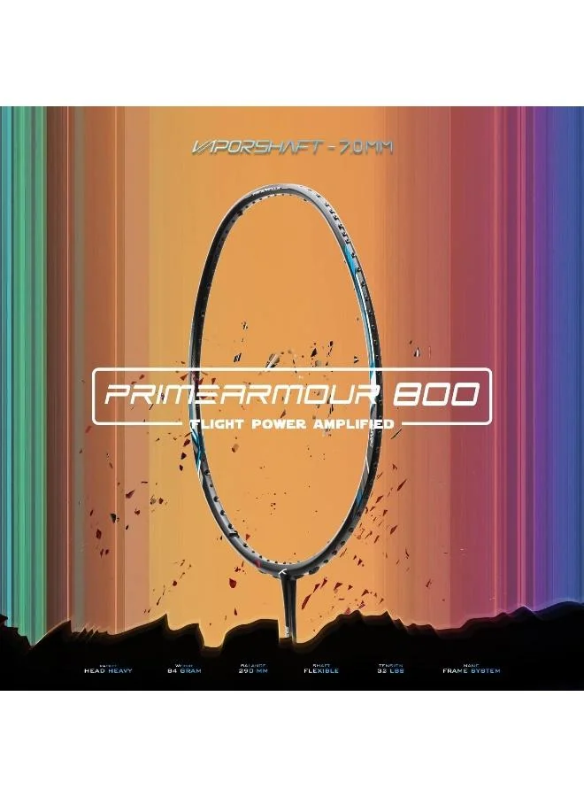 Hundred  Hundred Primearmour 800 Carbon Fibre Unstrung Badminton Racket with Full Racket Cover for Intermediate Players  | Best Price UAE