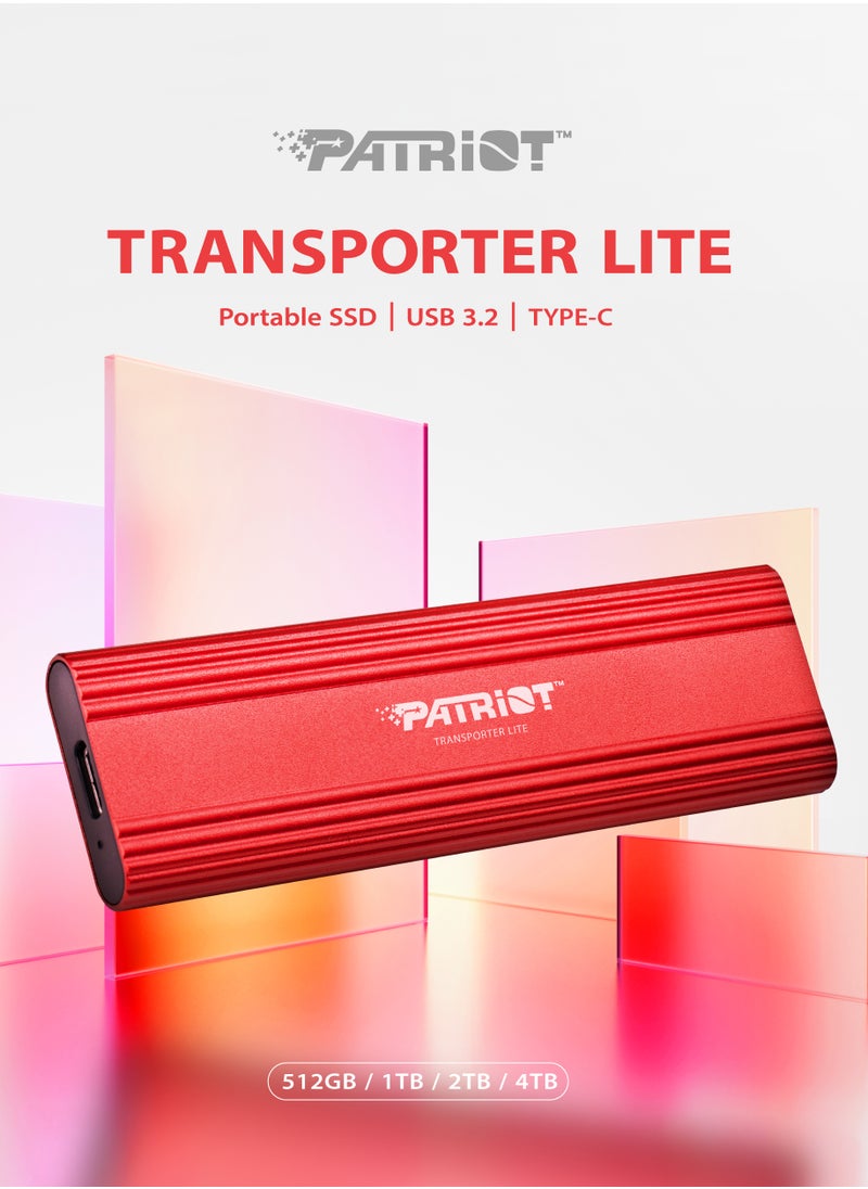 PATRIOT Transporter Lite 1TB Type-C USB 3.2 Gen 2 External Portable SSD - External Solid State Drive - PTPL1TBPEC  - Image 2