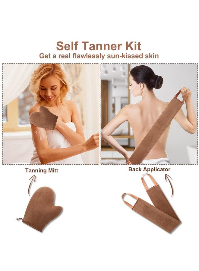 مجموعة 2 في 1 لقفاز التسمير الذاتي، قفاز التسمير الذاتي، قفاز التسمير الذاتي، قفاز وضع لوشن الظهر للظهر، قفاز التسمير الذاتي، قفاز وضع الظهر للتسمير الذاتي، ناعم للغاية وخالٍ من الخطوط - Image 2