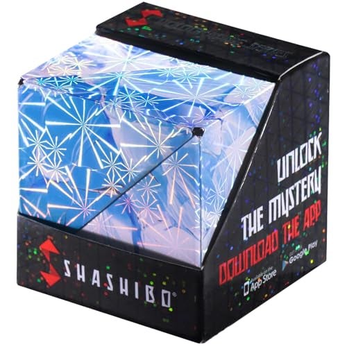 Shashibo Shape Shifting Box STEM Fidget Toy with Ultra Strong Magnets Sensory Puzzle Cube Transforms Into 100 Shapes Easter Basket Stuffers Gift for Kids Teens and Adults Polar - Image 1