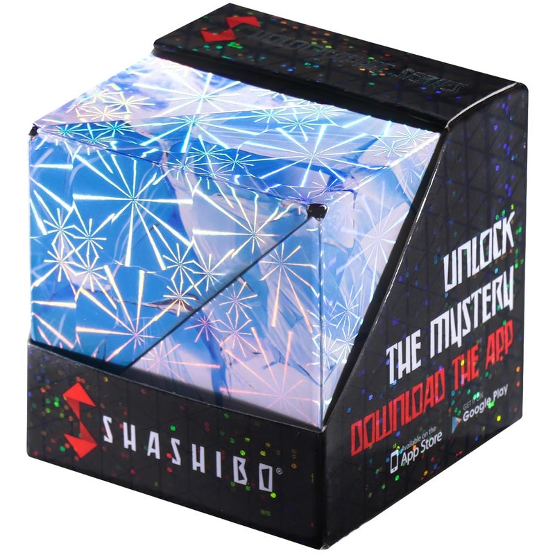 Shashibo Shape Shifting Box STEM Fidget Toy with Ultra Strong Magnets Sensory Puzzle Cube Transforms Into 100 Shapes Easter Basket Stuffers Gift for Kids Teens and Adults Polar - Image 3