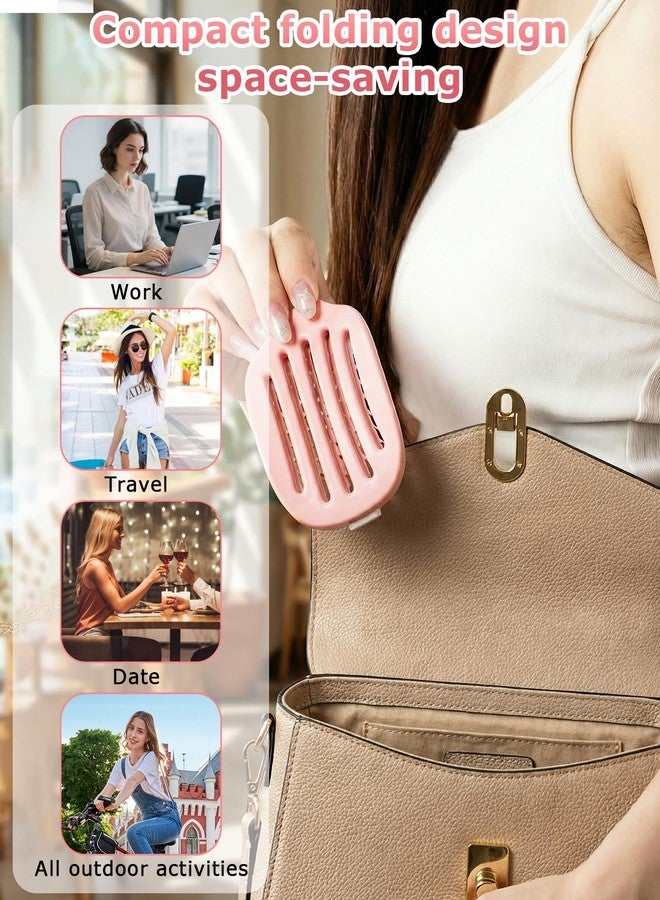 DAWZMR 2PCS Foldable Self Cleaning Hair Brush with Lift Pad, Easy Clean Detangling Vent Brush, ABS Thick Bristles Brush for Women Wet & Dry Hair - Image 3