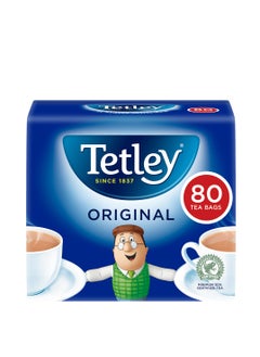 Tetley Original Black Tea Bags 80 Teabags (250g)  - Image 1