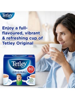 Tetley Original Black Tea Bags 80 Teabags (250g)  - Image 5