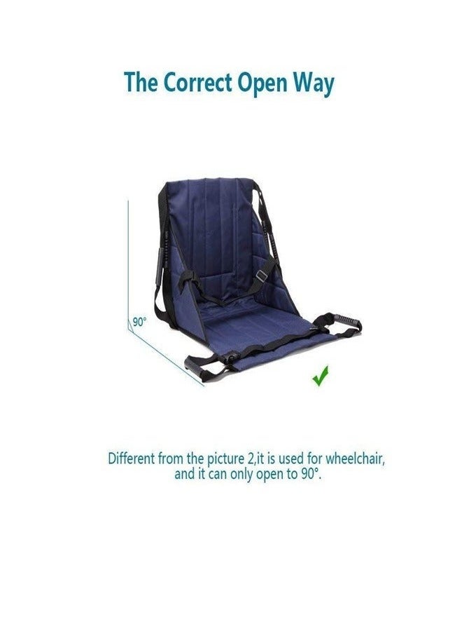 XiuWoo Patient Lift Stair Slide Board Transfer Emergency Evacuation Chair Wheelchair Belt Safety Full Body Medical Lifting Sling Sliding Transferring Disc Use for Seniors and People with Disability - Image 4