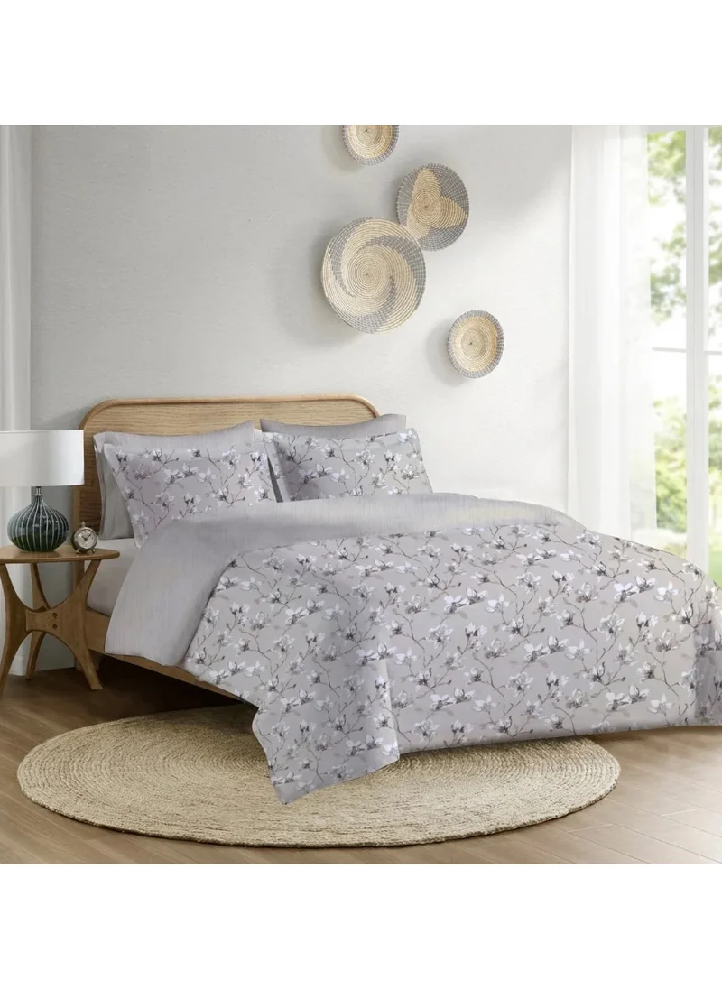 Varessa VARESSA GARBI 100% COTTON PRINTED KING DUVET COVER SET (4 pcs)