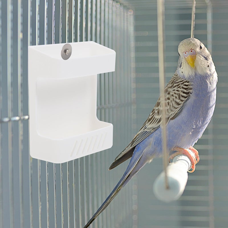 2 Pcs Hanging Bird Feeders Cage Baskets For Fruits Vegetables Parrot Treat Dispenser Indoor Outdoor Use - Image 5