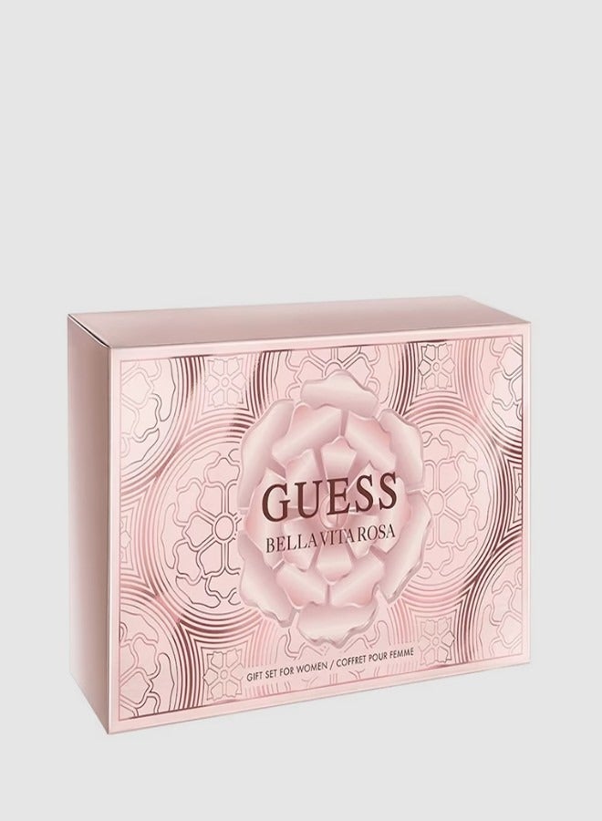 GUESS Bella Vita Rosa EDT 100ml+ EDT 15ml Mini + BL 100ml + Pouch