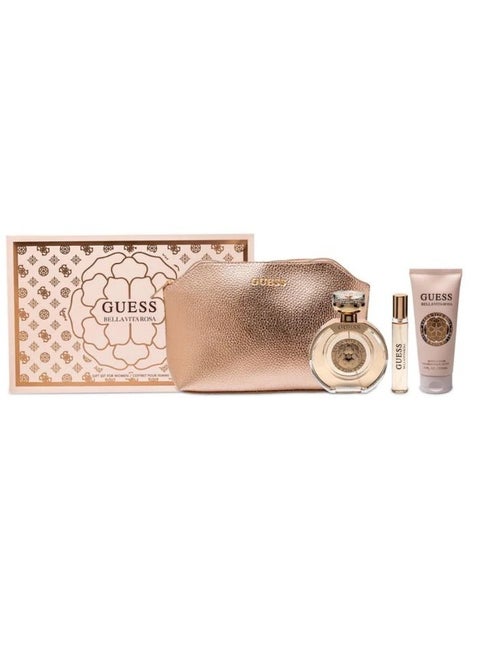 Bella Vita Rosa EDT 100ml+ EDT 15ml Mini + BL 100ml + Pouch