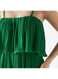 2Xtremz 2Xtremz Pleated Sleeveless Wide Leg Jumpsuit  - Image 4