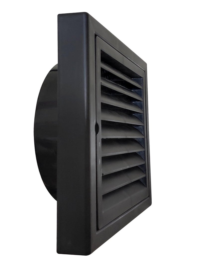 Ardnib 4 Inch Vent Cover/Ventilation Vent Cover/Chimney Pipe outer Vent Cover/Used for Anti Cockroach, Lizards, Insects, 100 mm Exhaust Fan Cap Chimney Pipe Cowl (ABS BLACK, 4 INCH) - Image 2