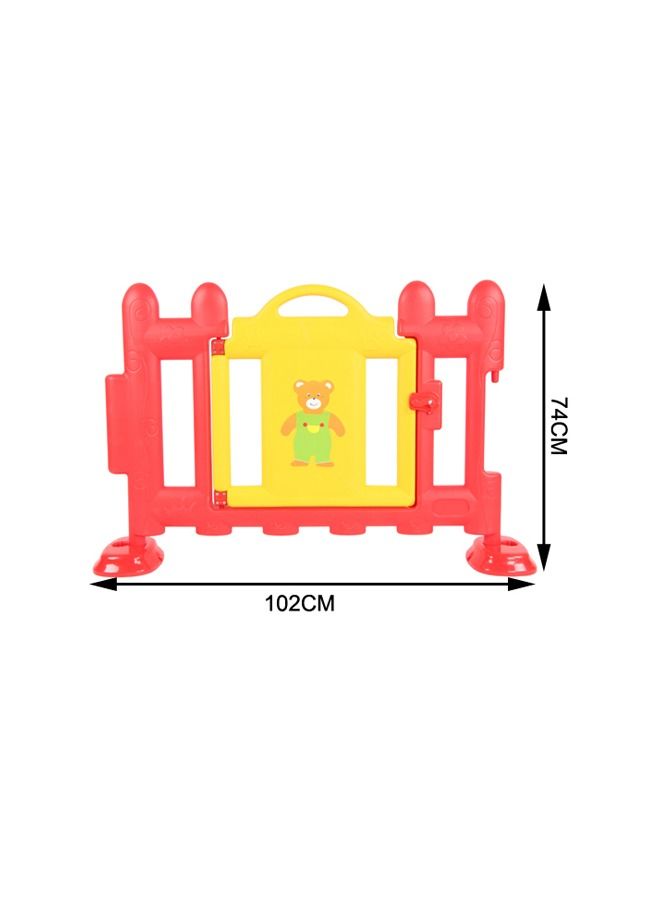 JSAITOYS 1-Piece Toddler Colorful Plastic Fence Door With Gate Baby Play Area For Safety - Image 4