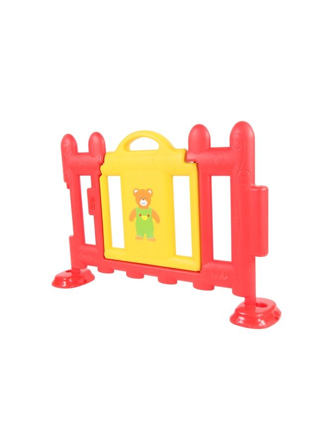 JSAITOYS 1-Piece Toddler Colorful Plastic Fence Door With Gate Baby Play Area For Safety - Image 2