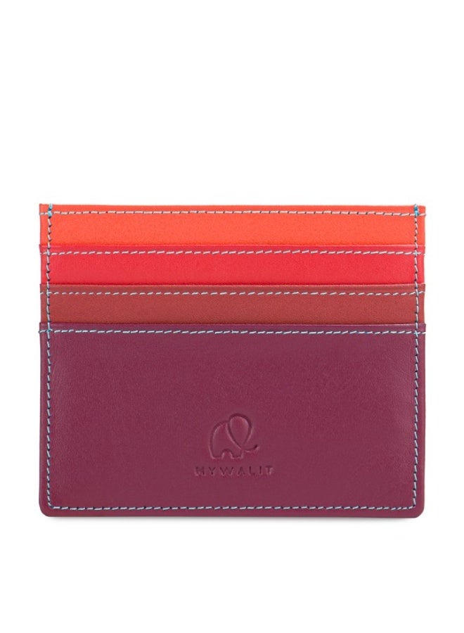 Mywalit RFID Leather Card Holder with ID Window, 3 Card Slots & Note Pocket - Image 1
