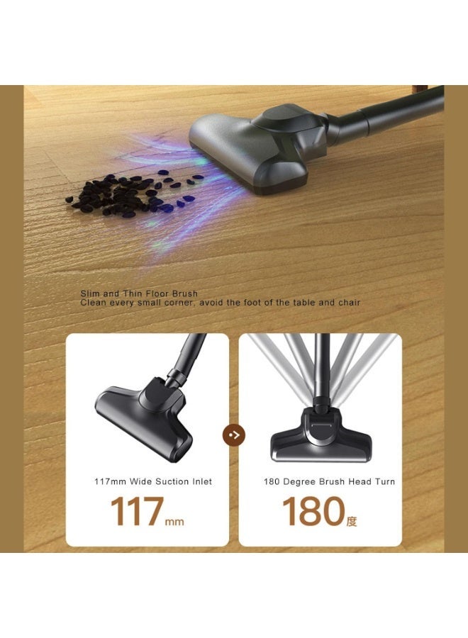 GTSOL Cordless handheld vacuum cleaner, mattress vacuum with 10,000 Pa suction, faucet dust cleaner, 3-in-1 dual cyclone sofa vacuum - Image 4