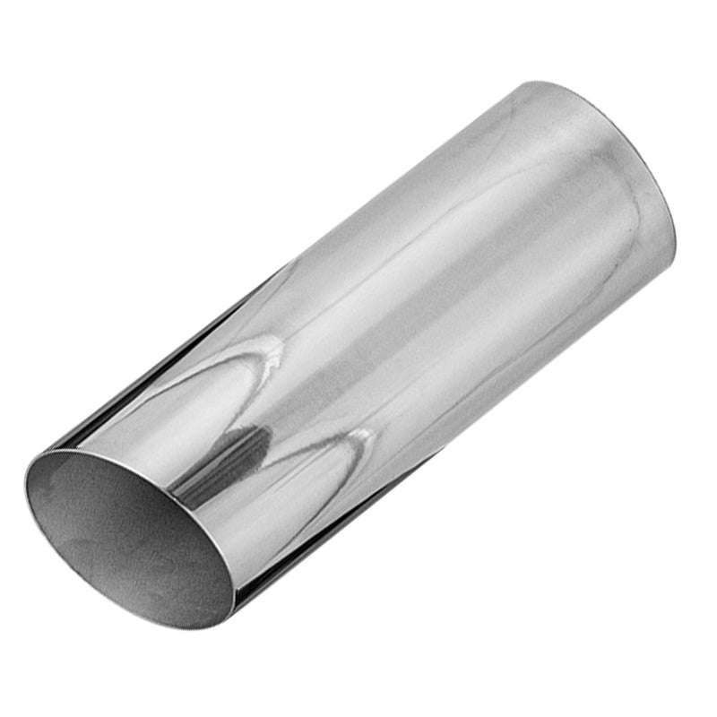 Vase: Modern Stainless Steel Cylinder Vase With Slanted Mouth Small Metal Flower Holder For Tabletop Floral Arrangements Hydroponic Plants - Image 1