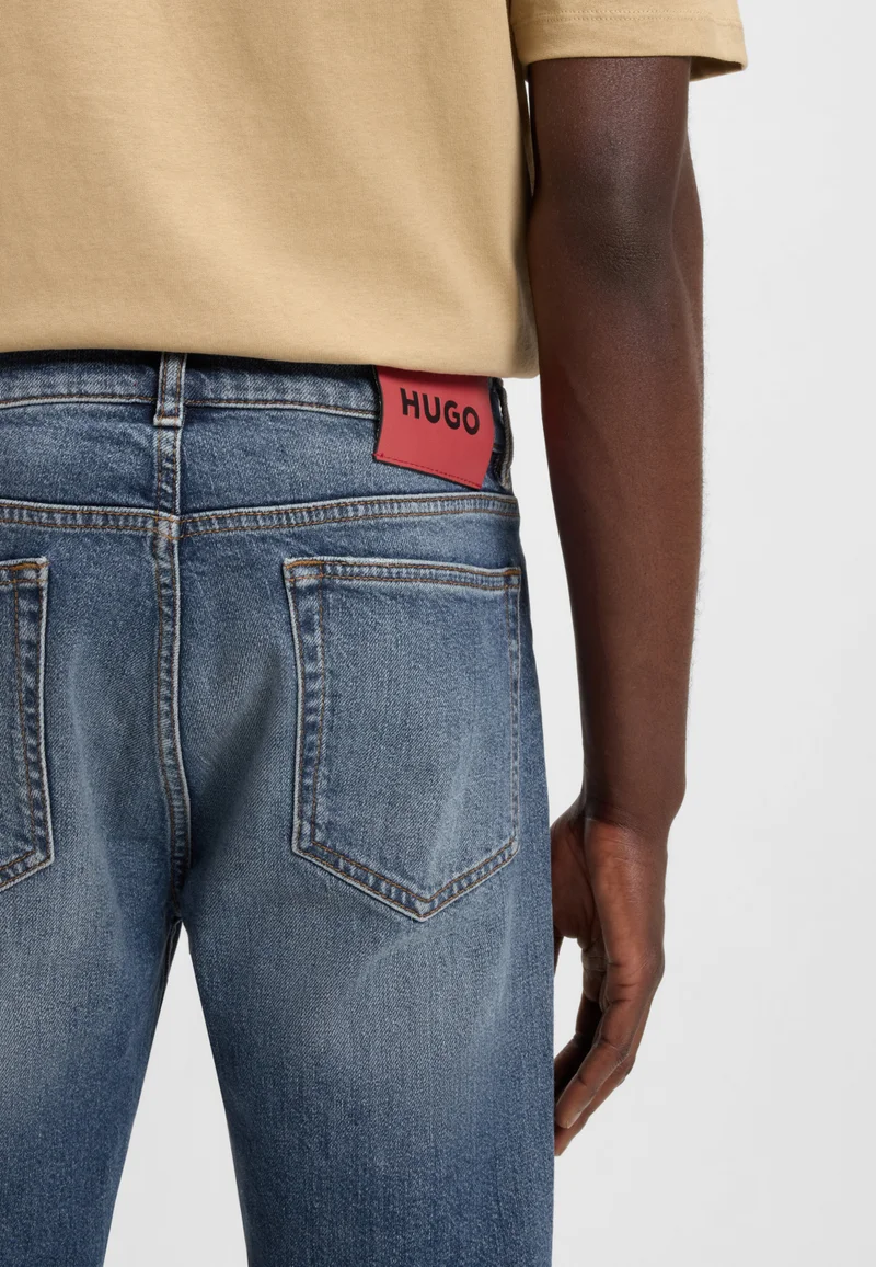 HUGO Slim-fit jeans in blue comfort-stretch denim
