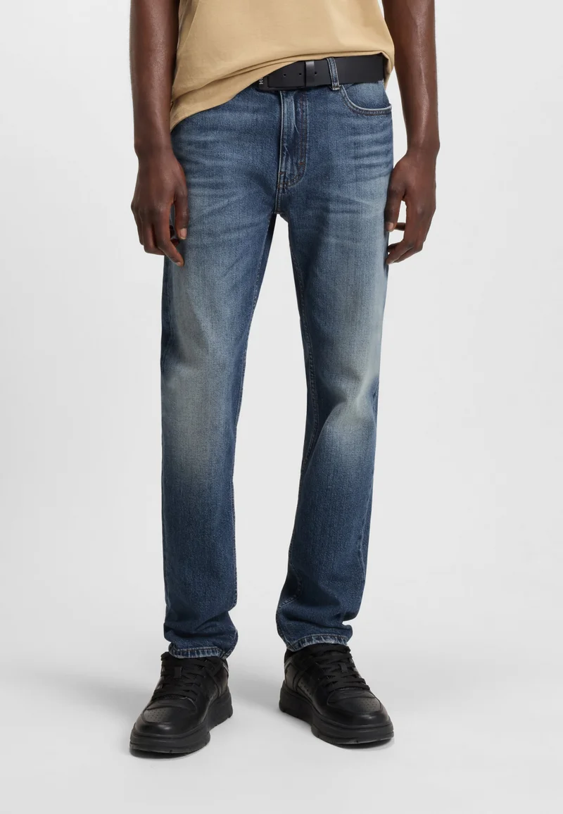 HUGO Slim-fit jeans in blue comfort-stretch denim
