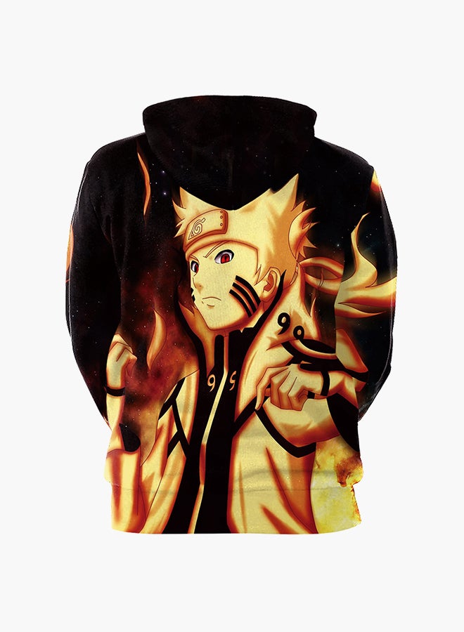 هودي بأكمام طويلة وطبعة ثلاثية الأبعاد متعدد الألوان - Image 2