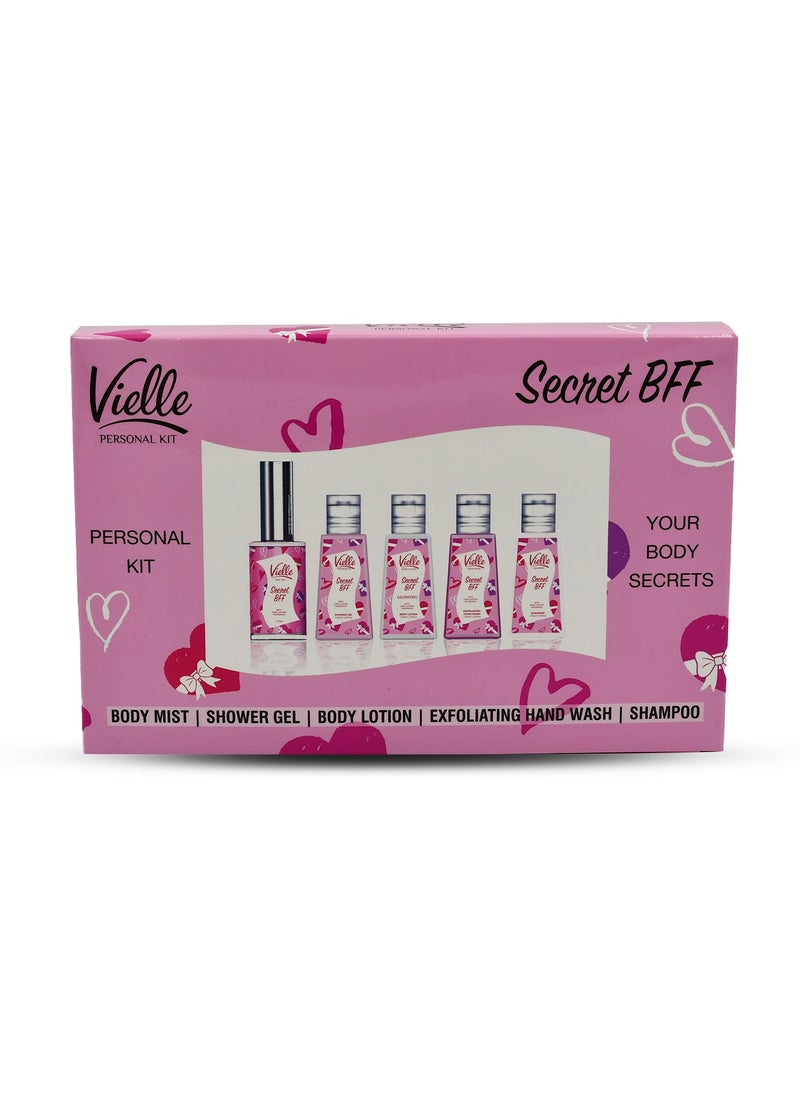 Vielle Secret BFF Personal Kit Long Lasting Fragrance + Shower Jel + Body Lotion + Hand Wash + Shampoo  - Image 4
