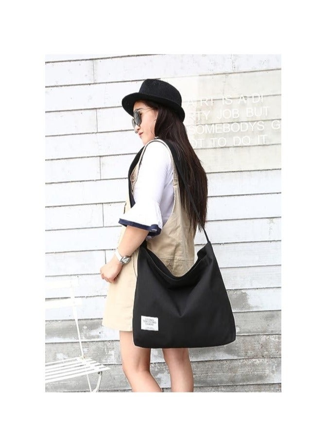 NXT Women's Retro Large Size Canvas Shoulder Bag Hobo Crossbody Handbag Casual Tote - Image 5