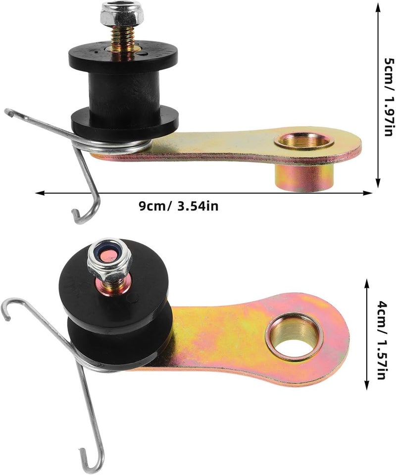 Outanaya Motorcycle Chain Tensioner Metal Chain Adjuster Kit for Off-road Atv Dirt Bike Heavy Duty Black - Image 2