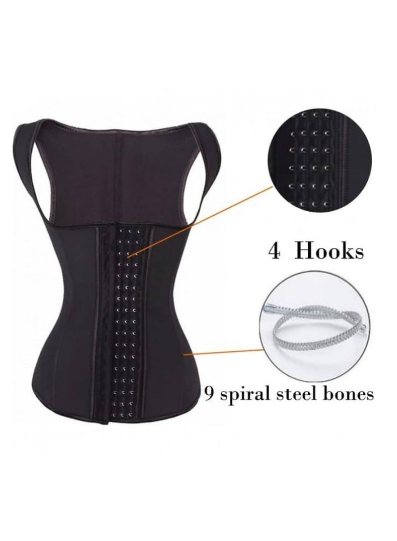 Waist Corset, Latex Tummy Tummy Lifter Waist Corset Offer You Full Back Support with Steel Inner Backing 4 Inches Drop From Waist - Image 2