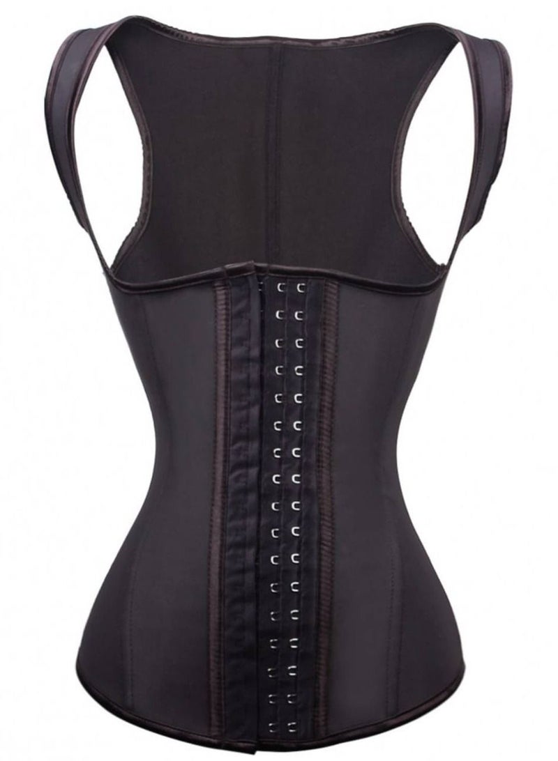 Waist Corset, Latex Tummy Tummy Lifter Waist Corset Offer You Full Back Support with Steel Inner Backing 4 Inches Drop From Waist - Image 1