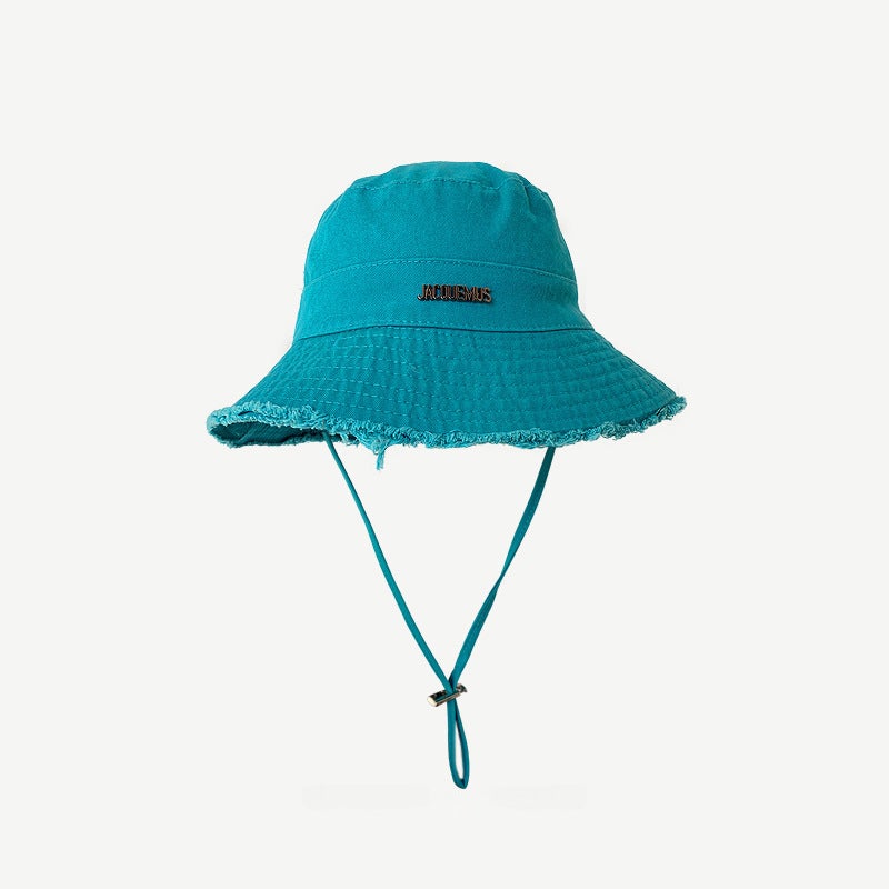 Vintage Japanese Fisherman Hat for Women peacock blue
