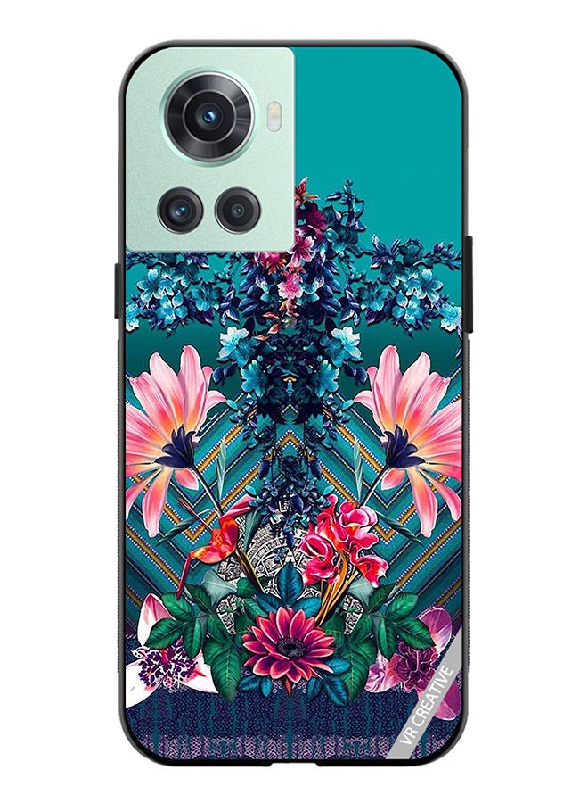 VR CREATIVE Protective Case Cover For OnePlus 10R Flower Design Multicolour - Image 1
