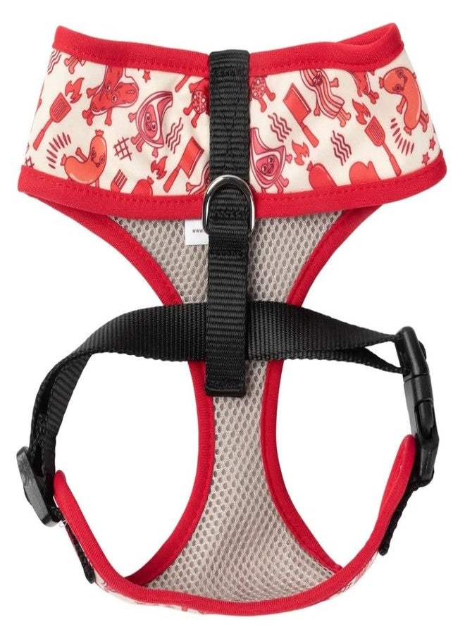 FuzzYard Meat Heads Dog Cat Harness Fun Pepperoni Bacon Steak Vest XL - Image 2