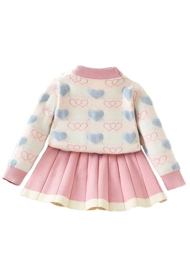 LITTLE SURPRISE BOX Heart Knit Dress