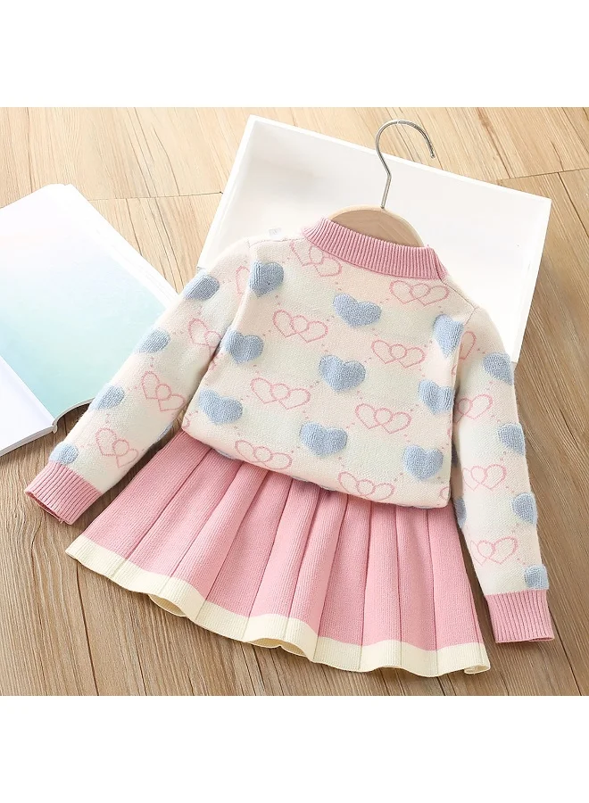 LITTLE SURPRISE BOX Heart Knit Dress