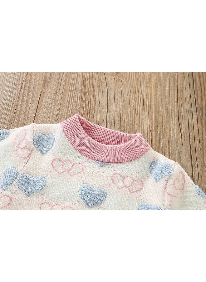 LITTLE SURPRISE BOX Heart Knit Dress