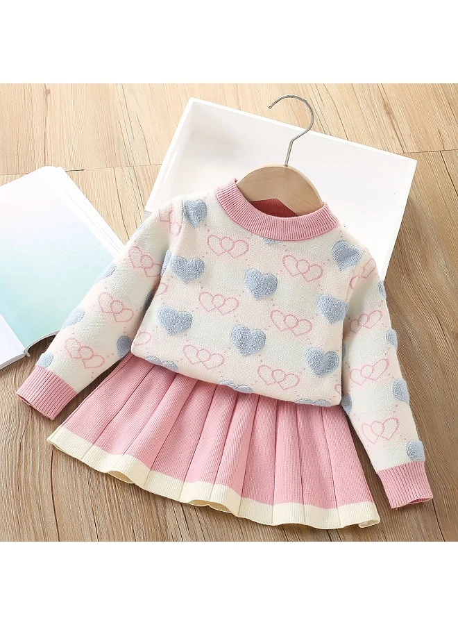 LITTLE SURPRISE BOX Heart Knit Dress