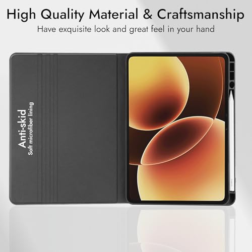 Robustrion Cover for Xiaomi Pad 8/8 Pro/Xiaomi Pad 7/7 Pro Cover Case with [Pencil Holder], Folio Flip Cover with Tablet [Auto Sleep Wake] - Marble Green - Image 5