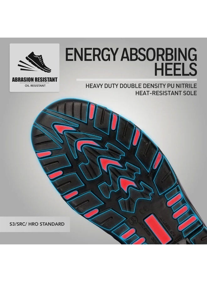 Vaultex MDJ High Ankle S3 HRO Steel Toe Safety Shoes, Black, 40 - Image 5