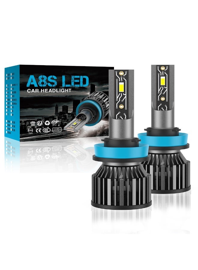 Loquat New LED Car Headlight Bulbs Set - H1, H3, H4, H7, H8/H9/H11, 9004, 9005, 9006, 9007, 9012, H13, 5202 - Pair - Image 1