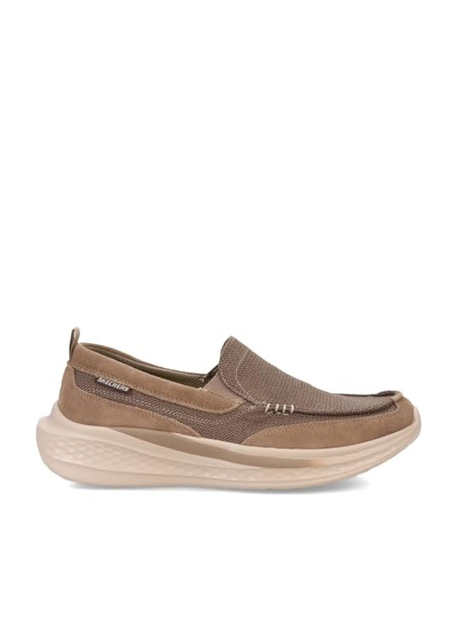 SKECHERS Slade - Munson Dual Gore Slip On W/Suede Overlays,Light Brown,12 Medium - Image 1