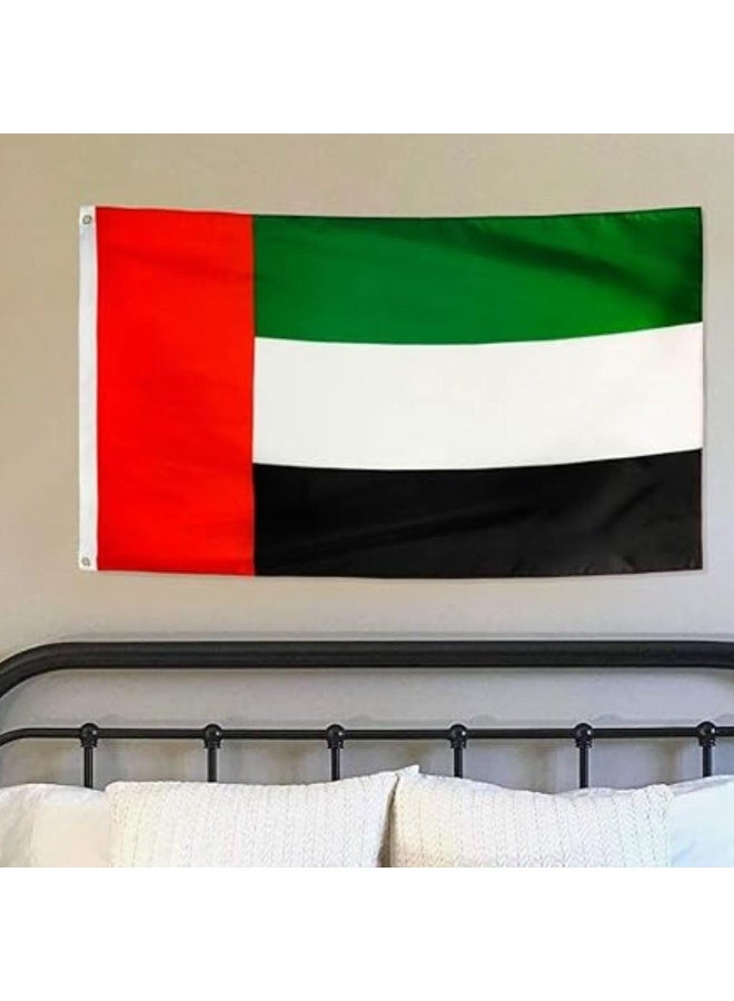 Home Care علم الإمارات الوطني - كبير 90x60 سم للاحتفالات باليوم الوطني، علم الإمارات، علم الفخر الإماراتي للفعاليات، المواكب، والعروض الخارجية (علم واحد) - Image 4