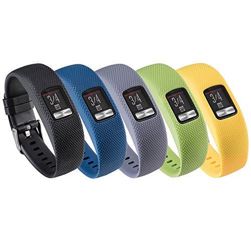 QGHXO Band for Garmin Vivofit 4, Soft Silicone Replacement Watch Band Strap for Garmin Vivofit 4 Activity Tracker - Image 1
