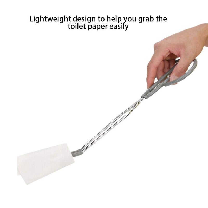 woobles Long Handle Picker, Toilet Paper Tongs, Toilet Paper Picker for Elderly Pregnant Woman Toilet Aid Bathroom Wiping Aid(15inch) - Image 3