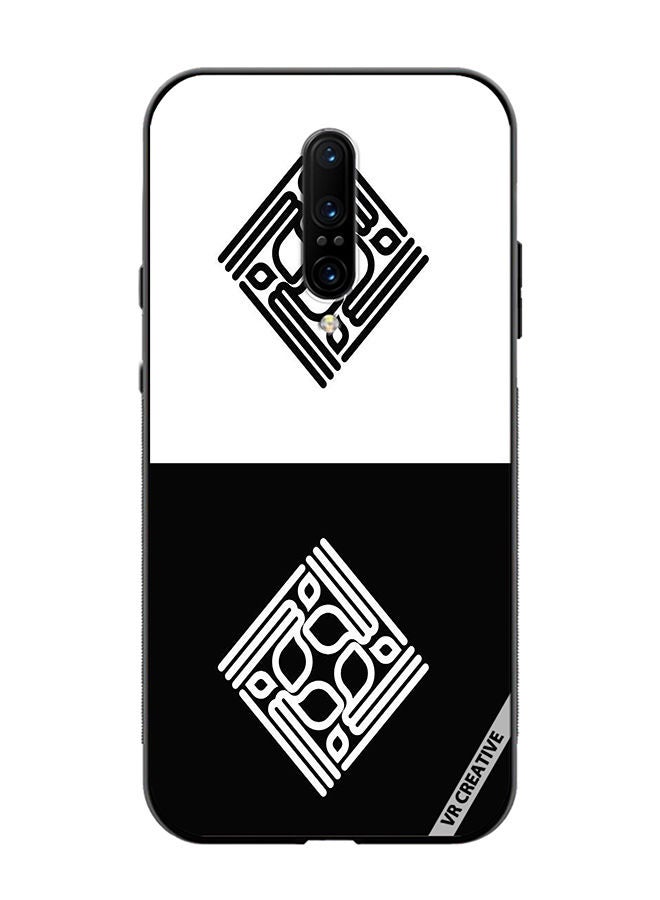 VR CREATIVE Protective Case Cover For OnePlus 7 Pro Kufi Arabic Calligraphy Design Multicolour - Image 1