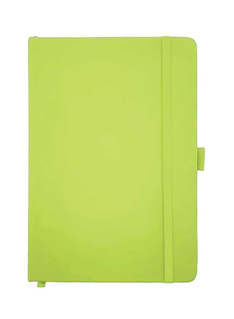 A5 Size Executive PU Notebook With Elastic Closure And Pen Loop Light Green - Image 1