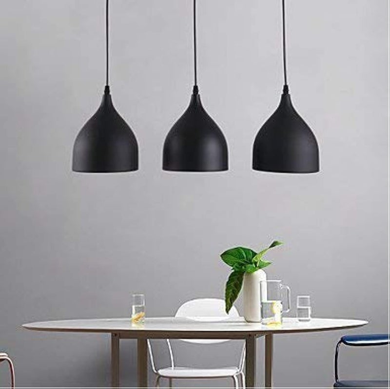 GreyWings Aluminium Hanging Shade Light, Black, Pack of 4 - Image 2