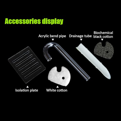 Gaderth Bamboo Tube Filter, Aquarium Hang On Filter with USB Water Pump, 3-in-1 Plastic Water Flow Device,Small Fish Tank Filter and Waterfall Decoration Filter - Image 3